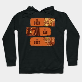 The good, the bad and the ugly digital monsters Hoodie